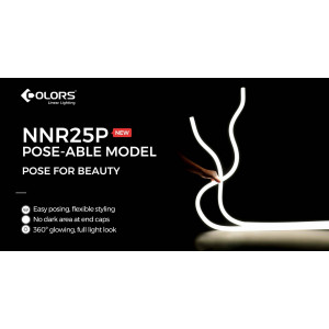 Flexible neon COLORS 24V-IP65 14.4W 950Lm 3000K 5m (NNR25P-WW)