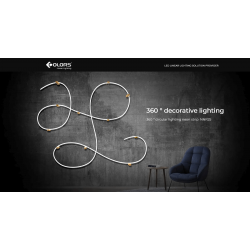 Гнучкий неон COLORS 24V IP65 21,6W 2300/4000K 5м (NNR25-CCT)