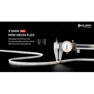 Flexible neon COLORS 24V-IP54 7.2W 235Lm 3000K 5m (NMS0306-WW)