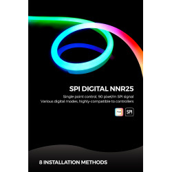 Гнучкий неон COLORS 24V IP65 14,4W 510Lm RGB 5м (NNR25-RGB)