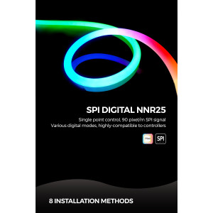 Гнучкий неон COLORS 24V IP65 14,4W 510Lm RGB 5м (NNR25-RGB)