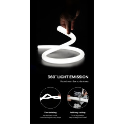 Flexible neon COLORS 24V IP65 14.4W 510Lm RGB 5m (NNR25-RGB)