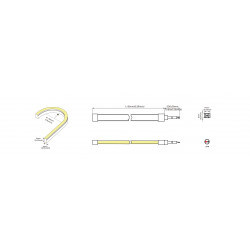 Гнучкий неон COLORS 24V IP65 8,8W 340Lm 3700K 5м (NJS0612-NW)