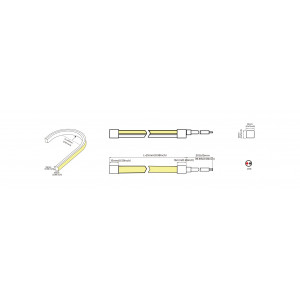 Neon elastyczny KOLORY 24V-IP65 8,8W 710Lm 5500K 5m (NJT1010-DW)