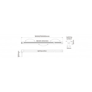 Гнучкий неон COLORS 24V IP67 14.4W RGB-3000K 5м (NMT1312-PRO-RGBWW)