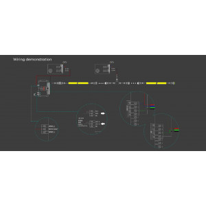 Elastyczna taśma neonowa COLORS 24V IP67 14,4W RGB-3000K 5m (NMT1312-PRO-RGBWW)