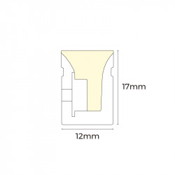 Neon neon KOLORY 24V-IP67 10W Zielony 5m (AFS1217-G)