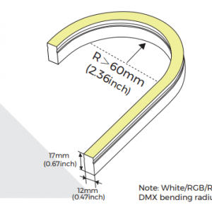 Flexible neon COLORS 24V-IP67 10W Green 5m (AFS1217-G)