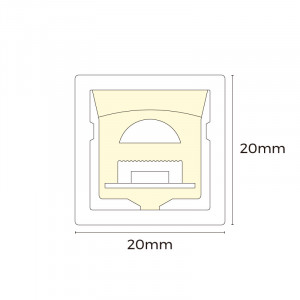 COLORS flexible neon for swimming pools 24V IP68 10W 630Lm 4000K 5m (AWT2020-NW)