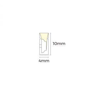 Flexible neon COLORS 24V IP65 7.2W 240Lm 2300K 5m (NMS0410-LW)