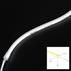 Flexible neon COLORS 24V IP65 7.2W 240Lm 2300K 5m (NMS0410-LW)