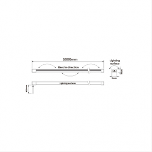 Flexible neon COLORS 24V IP67 10W 750Lm 3000K 5m (NNT0711-WW)