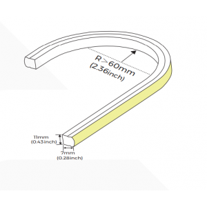 Гнучкий неон COLORS 24V IP67 10W 750Lm 4000K 5м (NNT0711-NW)