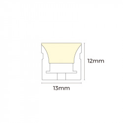 Neon neon KOLORY 24V IP67 12W 165Lm RGB-3000K 5m (AFT1312-RGBWW)