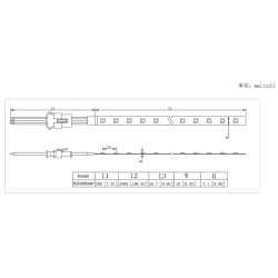 Taśma LED RISHANG 60-5050-24V-IP33 12,9W RGB 5m (RD0060AP)