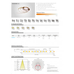 LED strip RISHANG 96-3528-24V-IP33 9W 2700K/6500K 5m (RD0096BC-B-MW)