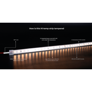 Taśma termoodporna COLORS 80-3030-24V-IP65 4,8W 690Lm 2700K 5m (DS980-24V-10mm-IP65-SW)