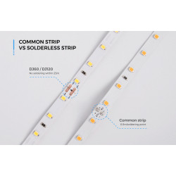 LED strip COLORS 120-2835-24V-IP20 9.6W 1040Lm 4000K 5m (DJ120-24V-8mm-NW)