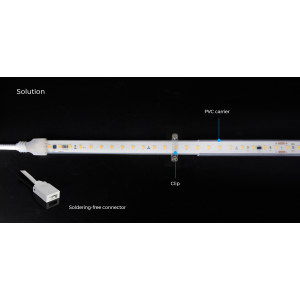 Taśma LED COLORS 104-2835-220V-IP65 10,6W 900Lm 2850K 50m (H8104-230V-12mm-WW)