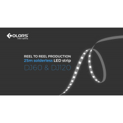 Світлодіодна стрічка COLORS 120-2835-24V-IP20 9.6W 900Lm 2700K 5м (DJ120-24V-8mm-SW)