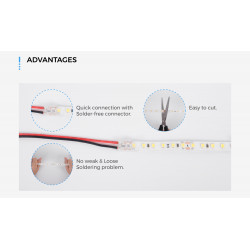 Taśma LED COLORS 120-2835-24V-IP20 9,6W 900Lm 2700K 5m (DJ120-24V-8mm-SW)