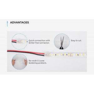 Taśma LED COLORS 120-2835-24V-IP20 9,6W 900Lm 2700K 5m (DJ120-24V-8mm-SW)