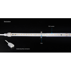Taśma LED COLORS 52-2835-230V-IP65 5,3W 530Lm 4000K 50m (H852-230V-12mm-NW)