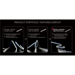 LED strip COLORS 80-2835-24V-IP20 7.2W 1035Lm 3000K 5m (DR880-24V-8mm-WW)