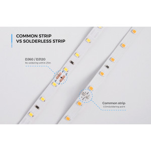 Світлодіодна стрічка COLORS 60-2835-12V-IP55 4,8W 510Lm 3800K 5м (DJ60-12V-8mm-IP55-NW)