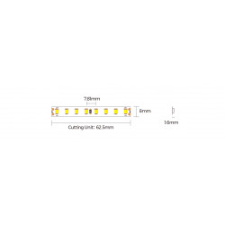 LED strip COLORS 128-2835-24V-IP33 9.6W 1090Lm 3000K 5m (D8128-24V-8mm-WW9)