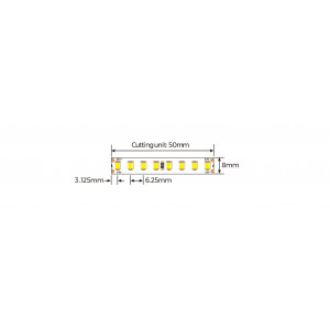 Taśma LED COLORS 160-2835-24V-IP20 13W 2000Lm 6000K 5m (DR8160-24V-10mm-W)