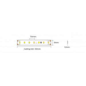 Taśma LED COLORS 140-2216-24V-IP20 6,6W 685Lm 3000K 5m (D6140-24V-8mm-WW)