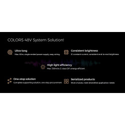 Світлодіодна стрічка COLORS 80-2835-48V-IP67 5.8W 613Lm 3000K 20м (D880-48V-10mm-IP67-WW_20)