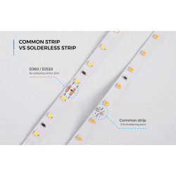 Taśma LED COLORS 60-2835-12V-IP20 4,4W 475Lm 3000K 50m (DJ60-12V-8mm-WW8_DP50)