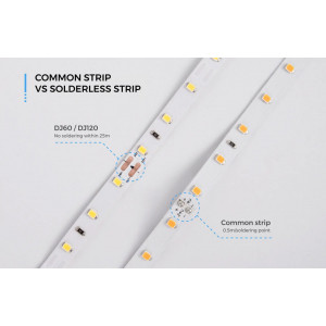 LED strip COLORS 60-2835-12V-IP20 4.4W 475Lm 3000K 50m (DJ60-12V-8mm-WW8_DP50)