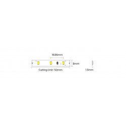 LED strip COLORS 60-2835-12V-IP20 4.4W 475Lm 3000K 50m (DJ60-12V-8mm-W8_DP50)