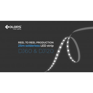 LED strip COLORS 60-2835-12V-IP20 4.4W 475Lm 3000K 50m (DJ60-12V-8mm-W8_DP50)