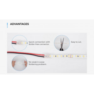 Taśma LED COLORS 60-2835-12V-IP20 4,4W 475Lm 3000K 50m (DJ60-12V-8mm-W8_DP50)