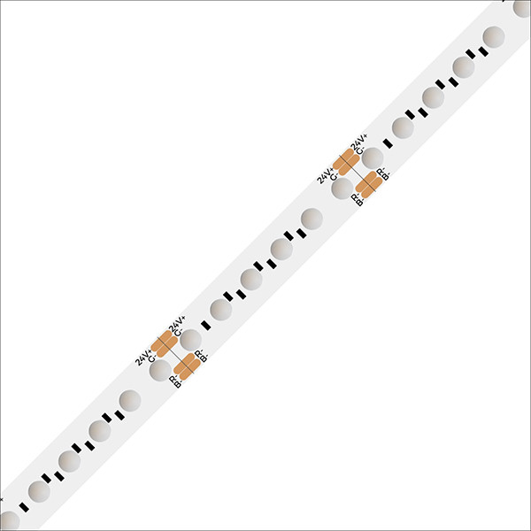 Taśma LED COLORS Chip-24V-IP20 14,4W 450Lm RGB 5m (PD120RGB-24V-10mm)