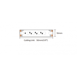 Taśma LED COLORS Chip-24V-IP20 14,4W 450Lm RGB 5m (PD120RGB-24V-10mm)