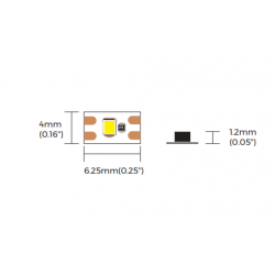LED strip COLORS 160-2216-24V-IP20 9.6W 1250Lm 3000K 5m (C6160-24V-4mm-WW)