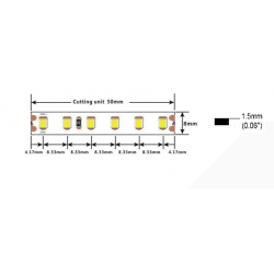 Taśma LED COLORS 120-2835-24V-IP65 8,4W 1010Lm 1900K 5m (D8120-24V-8mm-IP65-GW)