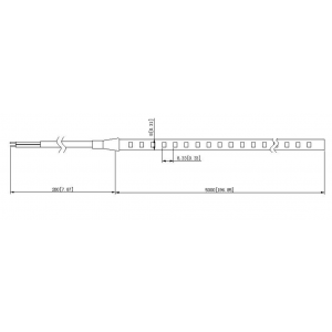 LED strip RISHANG 120-2835-24V-IP54 9.6W 2700K 5m (RV68C0TC-A-SW)