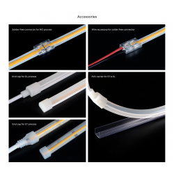 LED strip COLORS COB-24V-IP33 9W 610Lm 2700K 2.5m (DF7-24V-4mm-SW)